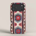 Red, Navy and Cream Geometric Medallion and Chevron Tough Case for ...