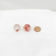 thumbnail image 1 of Red Nebula Luminary Dice with Silver Numbers 16mm (5/8in) Tens D10 Set of 2 Wondertrail, 1 of 2