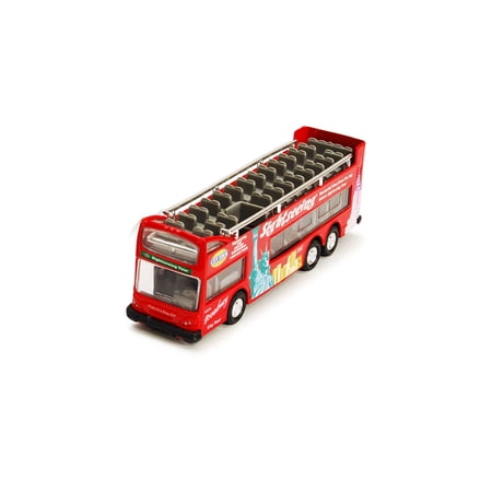 Red New York City Sightseeing Bus with Pullback Action