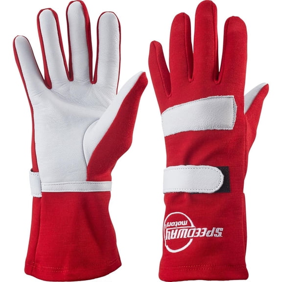 Red Nomex Racing Gloves-Single Layer-XL