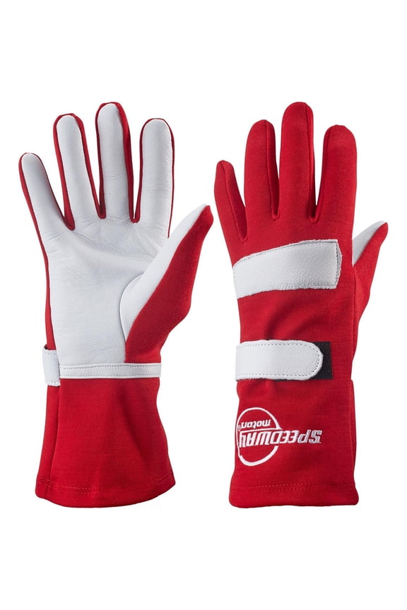 Red Nomex Racing Gloves-Single Layer-XL