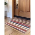 thumbnail image 1 of Red Nordic Style Stripes Door Mat&nbsp;Indoor Outdoor Entrance, Non Slip Small Rug for Kitchen Bathroom Entryway Rug, Red Grey Texture Washable Doormat Floor Mat for Office Home Decor 16x24 Inch, 1 of 8