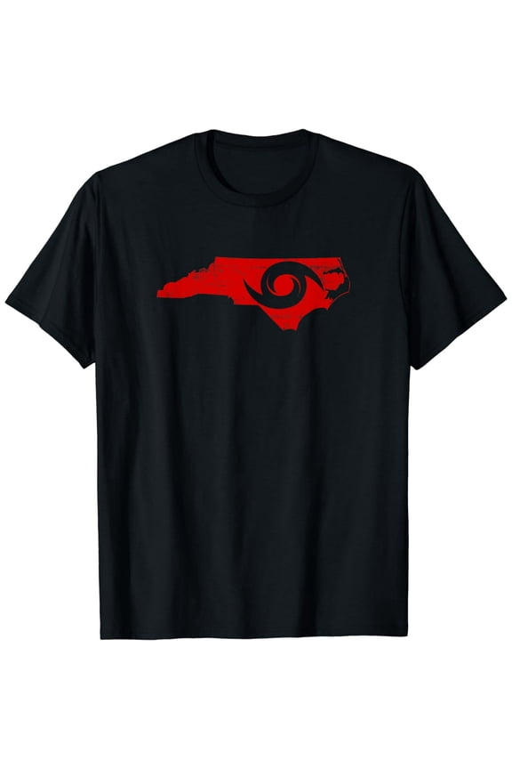 Red North Carolina Eye of the Hurricane T-Shirt