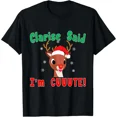thumbnail image 1 of Red Nose Reindeer Doe Said Im Cute Kids Holiday Art Unisex T-Shirt , up to Size 5XL, 1 of 2