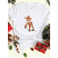 thumbnail image 1 of Red Nose Rudolph Kids Festive Classic Holiday Reindeer Theme Unisex T-Shirt up to size 5XL, 1 of 2
