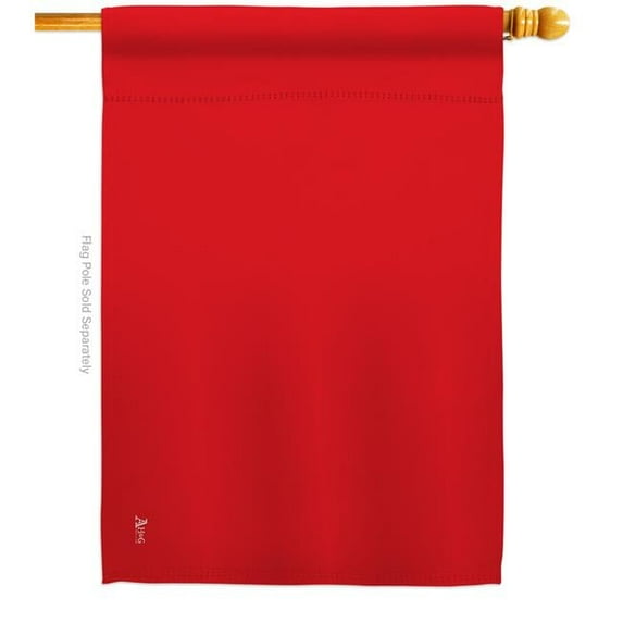 Red Novelty Merchant 28 x 40 in. Double-Sided Decorative Horizontal House Flags for Decoration Banner Garden Yard Gift