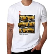 Red Nsx Tokyo Glitch Retro Jdm Japanese Art Car Tuning Graphic Tee