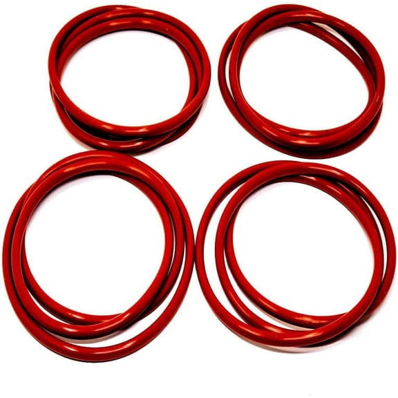 Red O-Ring Wheel Seal- 4 PACK -16.5", fits Humvee