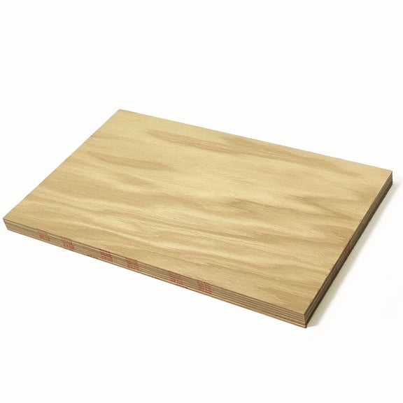 Red Oak | 6 Sheets | 3.9mm 1/8th inch, 12”x19” Premium Unfinished Two Sided with MDF Core, Glowforge Ready | Walnut, Cherry, Maple, White Oak, Alder, Pine, Cedar, Sapele, Mahogany, Hickory, Bamboo
