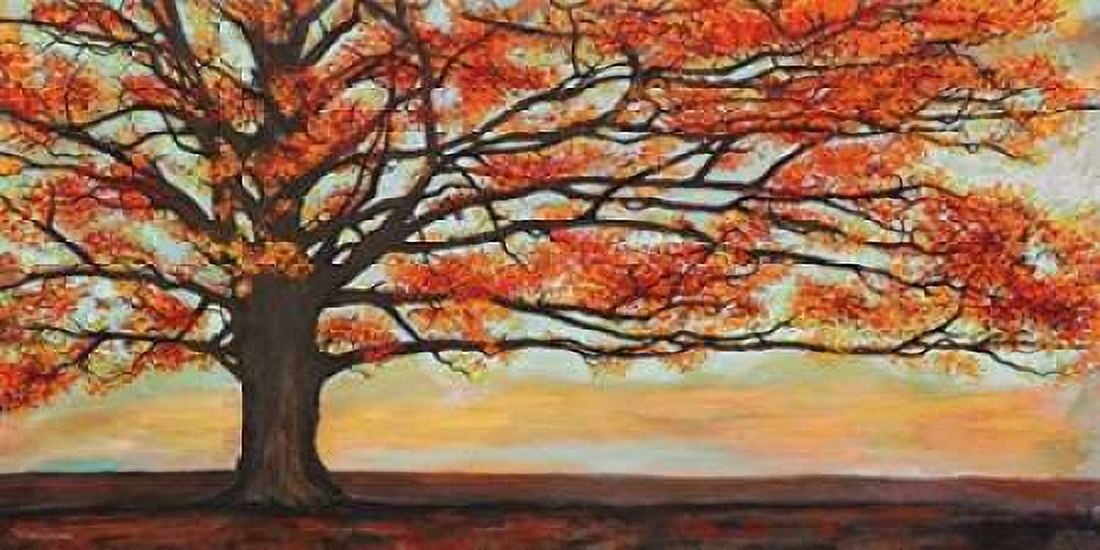 Red Oak Canvas Art - Jan Eelder (10 x 20)