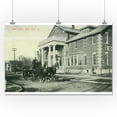 thumbnail image 1 of Red Oak, Iowa - Fire Carriage by Fire Dept and Hotel Photo (24x36 Giclee Gallery Print, Wall Decor Travel Poster), 1 of 1