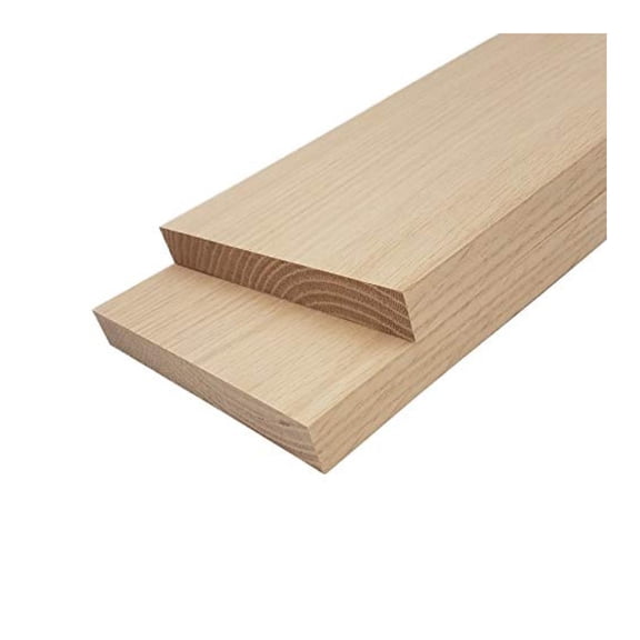 Red Oak Lumber Board - 3/4" x 6" (2 Pieces) (3/4" x 6" x 36")