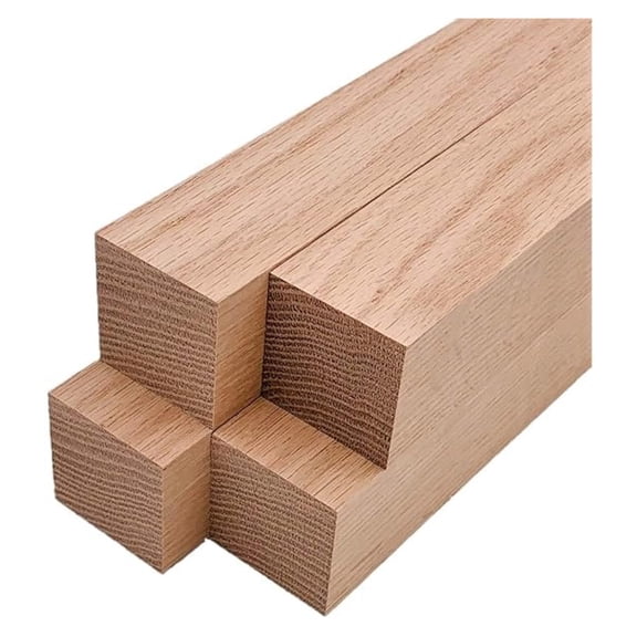 Red Oak Lumber Square Turning Blanks (4 Pieces) (2" x 2") (2" x 2" x 30)