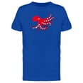 thumbnail image 1 of Red Octopus Cartoon T-Shirt Men -Image by Shutterstock, Male Large, 1 of 2