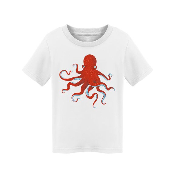Red Octopus Creature T-Shirt Toddler -Image by Shutterstock,  3 Toddler