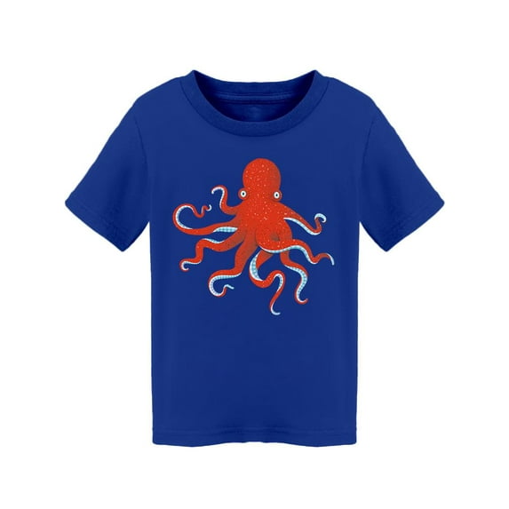 Red Octopus Creature T-Shirt Toddler -Image by Shutterstock, 3 Toddler