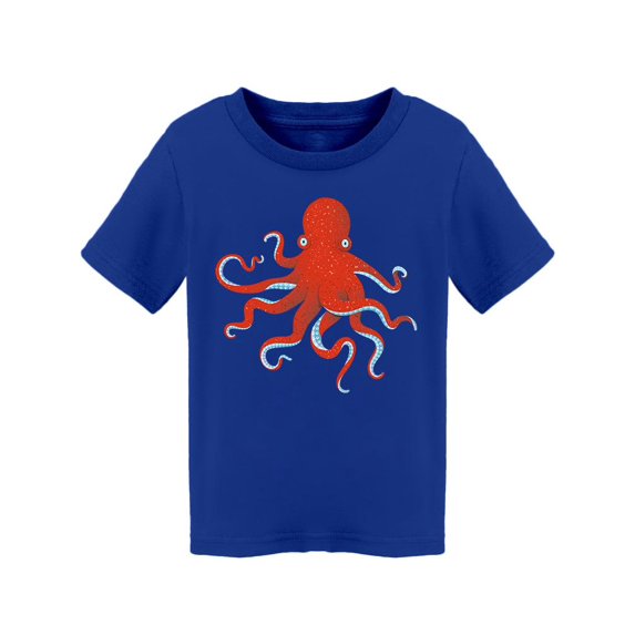 Red Octopus Creature T-Shirt Toddler -Image by Shutterstock, 4 Toddler