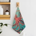 thumbnail image 1 of Red Octopus Towels for Bathroom, Kitchen, Gym, Towels, Soft, Highly Absorbent, Hanging Towel with Hanging Eyelet, 1 of 8