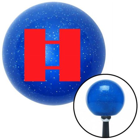 Red Officer 03 Blue Metal Flake Shift Knob with M16 x 1.5 Insert Shifter Auto Brody