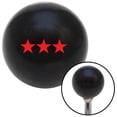 thumbnail image 1 of Red Officer 09 - Lieutenant General Black Shift Knob with M16 x 1.5 Insert Shifter Auto Brody, 1 of 1