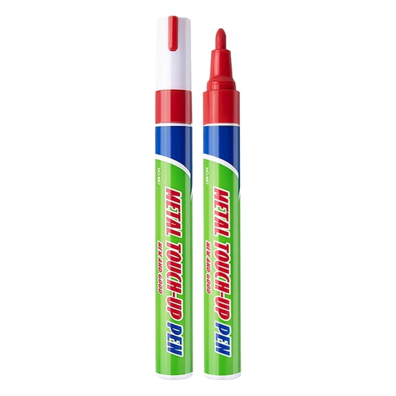 Red Oil Based Paint Marker for Stone Restoration, Waterproof Fade Resistant Permanent Pen for Tombstone Engraving Lettering, Outdoor Rock Memorial Touch up Marker, 6X1In, 6Pcs
