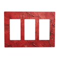 thumbnail image 1 of Red Oil Pattern 3 Gang Toggle Light Switch Cover Decorative Switch Plates and Outlet Covers Wall Plates for Electrical Kitchen Home Office Art Decor, 1 of 4