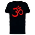 thumbnail image 1 of Red Om Symbol T-Shirt Men -Image by Shutterstock, Male 4X-Large, 1 of 2