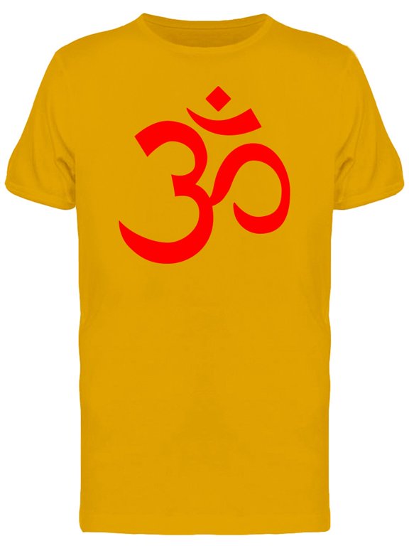 Red Om Symbol T-Shirt Men -Image by Shutterstock, Male Small