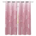 thumbnail image 1 of Red Ombre Blackout Curtains for Bedroom/Living Room, Farmhouse Stripes Modern Abstract Art Thermal Insulated Kitchen Drapes with Grommets, Light Blocking Window Treatment, 2 Panels 42" x 84", 1 of 7