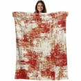 thumbnail image 1 of Red Ombre Blanket Soft Cozy Warm Throw Blanket for Couch, Plush Fuzzy Flannel Fleece Blankets for Sofa, Gradient Abstract Art Vintage Bed Blankets Lightweight Gifts for Women, 40"x50", 1 of 9