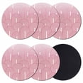 thumbnail image 1 of Red Ombre Coasters Set of 6, Absorbent Coasters for Drinks, Farmhouse Stripes Modern Abstract Art Coaster for Desk Coffee Table Protection, Home Decor House Warming Gifts 4", 1 of 8