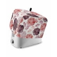 thumbnail image 1 of Red Ombre Spring Floral Toaster Cover 2 Slice, Small Kitchen Appliance Covers, Summer Botanical Flowers Toaster Oven Cover with Loop, Bread Machine Cover Polyester Dust Cover Protection, 1 of 4