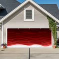 thumbnail image 1 of Red Ombre Stripes Garage Door Cover Banner 7 x 8 FT, Modern Abstract Sea Waves Aesthetic Garage Door Curtains Backdrop with Grommets for Indoor Outdoor Wall Party Porch Yard Decorations Background, 1 of 9
