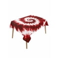 thumbnail image 1 of Red Ombre Table Cloth, Farmhouse Chic Tie Dye Abstract Retro Art Waterproof Tablecloth for Rectangle Tables, Reusable Washable Fabric Table Cover for Restaurant Kitchen Dining Tables 60"x84", 1 of 6