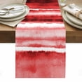 thumbnail image 1 of Red Ombre Table Runner - 90 Inch Long, Kitchen Dining Table Runner Dresser Scarves, Modern Abstract Art Farmhouse Farmhouse Decor for Coffee Tables Wedding Party Banquet, 1 of 8