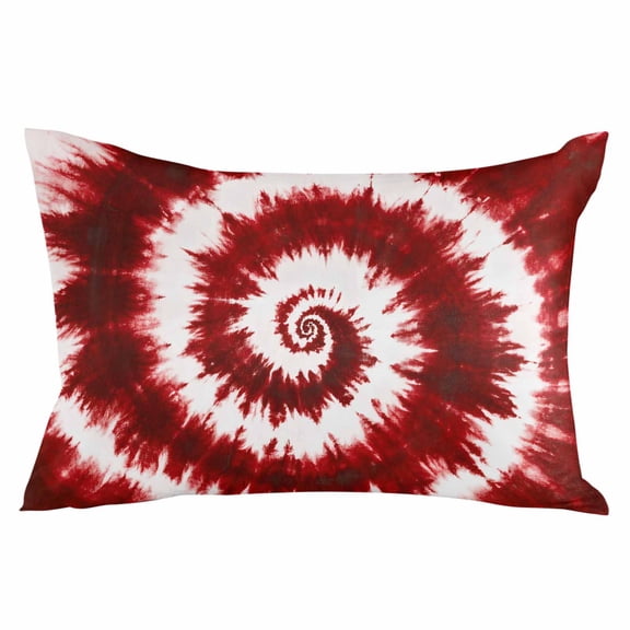 Red Ombre Throw Pillow Cover 20 x 26 Inch Decorative Pillow Cover Farmhouse Chic Tie Dye Abstract Retro Art Lumbar Pillowcase Seasonal Rectangle Cushion Case for Couch Sofa Bed Living Room