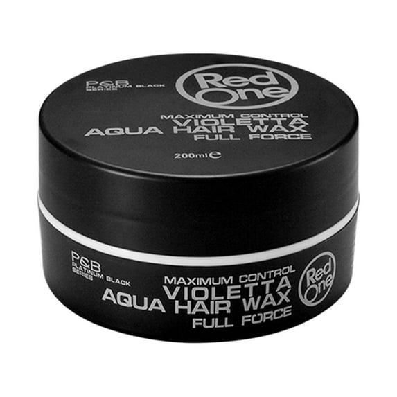 Red One Aqua Hair Wax, Redone Styling Mud Hair Products, Hair Breaking Tools Hair Care, Strong Hold Fragrance Men's Hair Wax Pomade Long Lasting Styling for Perfect Hairstyles, Black, 150ml