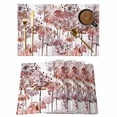 thumbnail image 1 of Red Onion Flowers Placemats Set of 12 Spring Watercolor Dandelion Floral Plants Place Mats Indoor Wipeable Table Mats Washable Dining Table Placemats for Kitchen Holiday Party Home Decor 13x19 Inch, 1 of 9