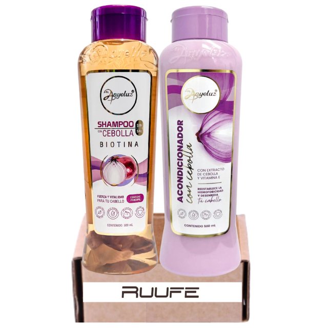 Red Onion Shampoo anyeluz and conditioner set (2 pack) shampoo de cebolla anyeluz Red Onion Hair