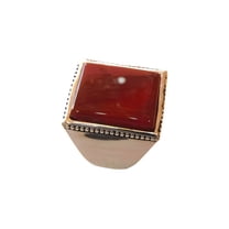 Red Onyx Mens Ring, Natural Red Onyx Gents Ring, December, Silver Jewelry, 925 Silver Ring, Birthday Gift, Heavy Mens Ring, Arabic Design, Ottoman Style Ring, Christmas, Turkey Mens Signet Ring