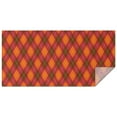 thumbnail image 1 of Red and Orange Argyle Pattern Rectangle Tablecloth 60"x120",Waterproof Polyester Rectangle Table Cloth, Wipeable Spillproof Polyester Tablecloth for Dining, Camping, Indoor and Outdoor, 1 of 6