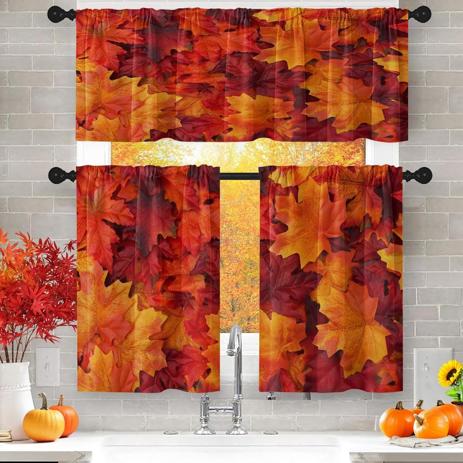 Take A Look About Orange Curtains For Kitchenfeed