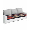 thumbnail image 1 of Red Orange Blue Sofa Couch Cushion Covers Washable, Removable Stretchable Sectional Couch Covers, Geometric Modernism Abstract Art Slipcovers for L & T Shape Sofa Furniture Protector L Size 1 pc, 1 of 7