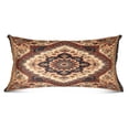 thumbnail image 1 of Red Orange Mandala Plush Pillow Cases Body Size Ultra Soft Warm Pillowcases with Zipper 20"x54", 1 of 9