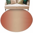 thumbnail image 1 of Red Orange Ombre Large Area Rugs for Bedroom Living Room, Soft Non Slip Carpet Bedside Rug, Modern Gradient Abstract Art Round Floor Cover Kitchen Accent Rug 5' for Dining Room/Office, 1 of 9