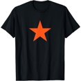 thumbnail image 1 of Red Orange Star on Multiple Colors T-Shirt, 1 of 4