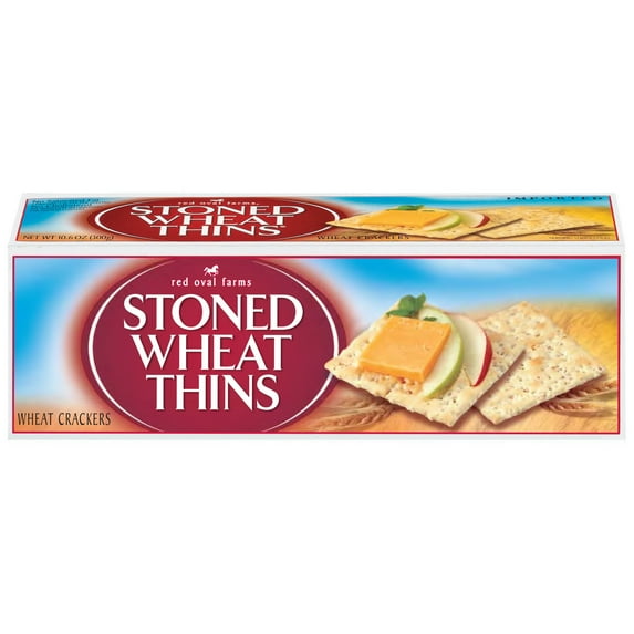 Red Oval Farms Stoned Wheat Thins Crackers, 10.6 Oz