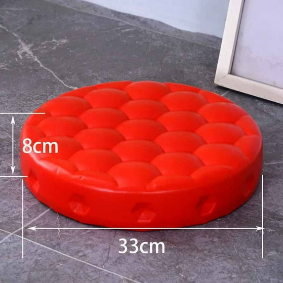 Red Padded Seat Cushion Replacement for Bar Stools, Soft Comfortable PU Foam, and Versatile Stool Pad