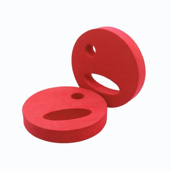 Red Pair Foam Water Floats, Hand Held Resistance Discs for Pool Workout, Bright Color Easy to Spot, Durable EVA Foam, Suitable for Rehabilitation Exercise, Fun Gift for Water Sport Lover