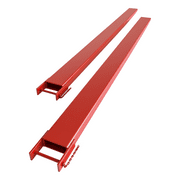 Red Pallet Fork Extension,1 Pair Forklift Extension,Load Capatity 5500 LBS,4.5 Inch Width , Heavy Duty Alloy Steel Fork Extensions for Forklift Truck